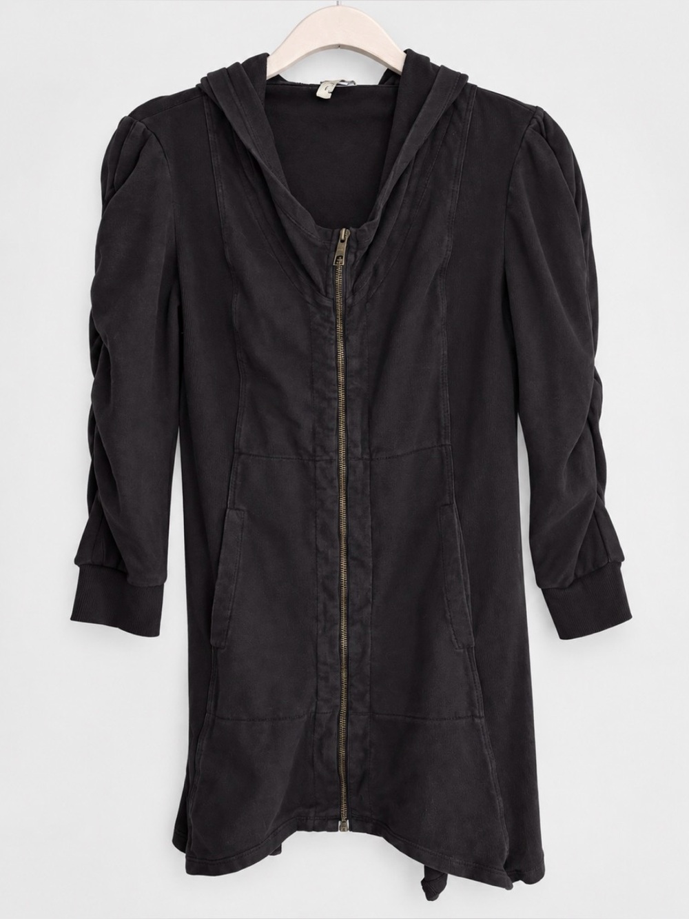 XCVI Wearables Black Tunic Hoodie Small